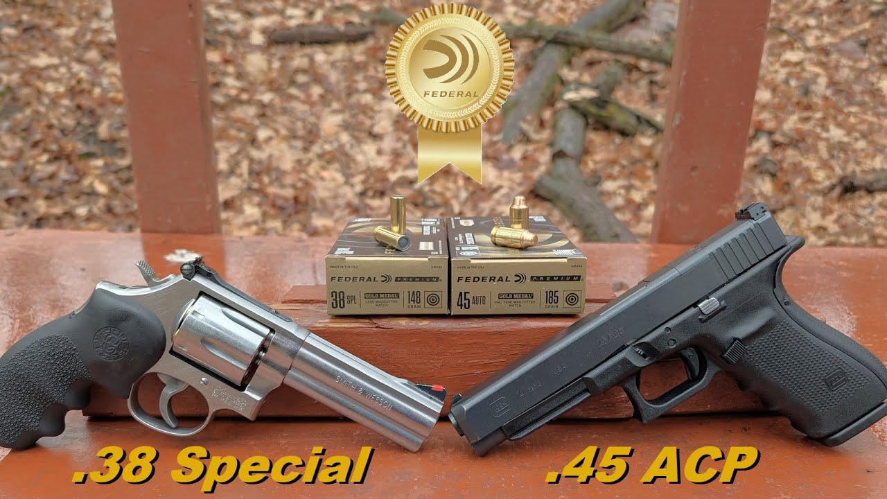 .45 ACP Semi-Wadcutters & .38 Special Wadcutters for Defense? 🥇Federal Gold Medal Match🥇