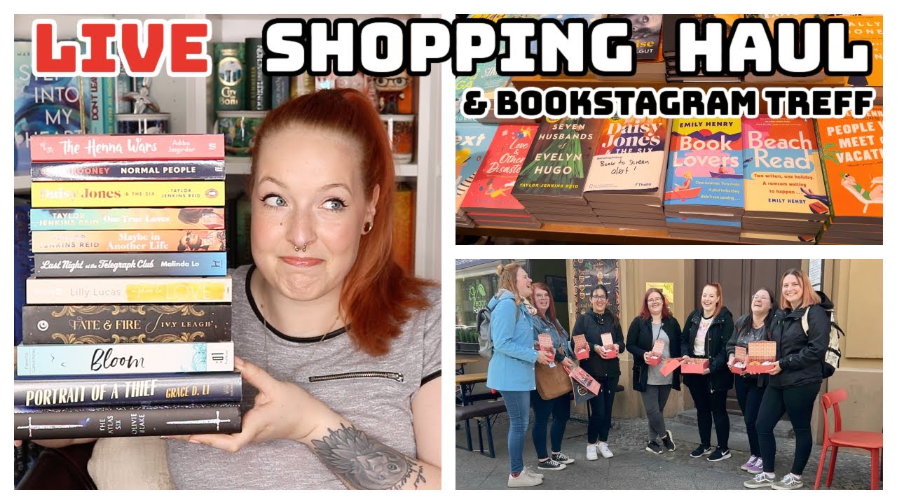 LIVE BUCH HAUL mit @rubyredbooks und @expectobooktronum I reading with Maren