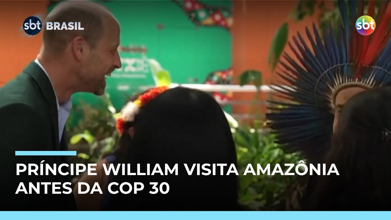 Príncipe William visita Belém e planta árvore na Amazônia antes da COP 30| #SBTBrasil