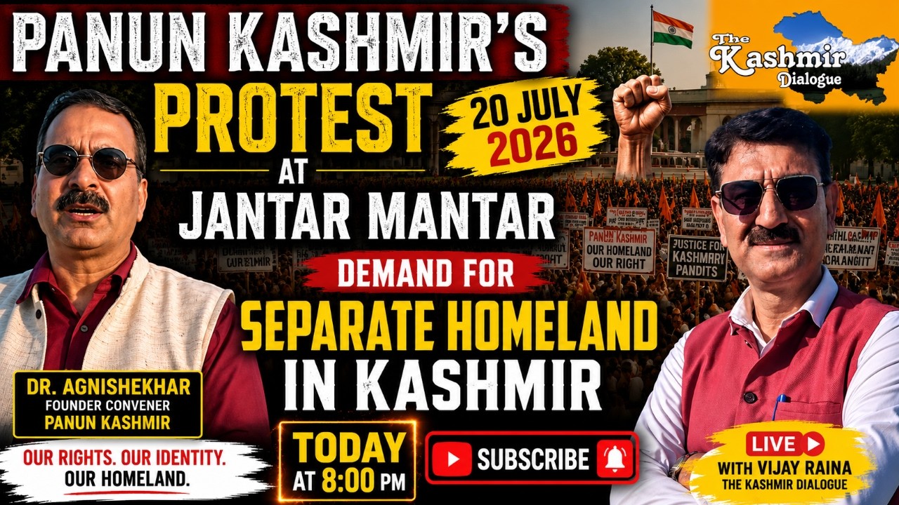 #PanunKashmir's #Protest at  #JantarMantar |Demand for Separate #Homeland || #Live  Dr. Agnishekhar