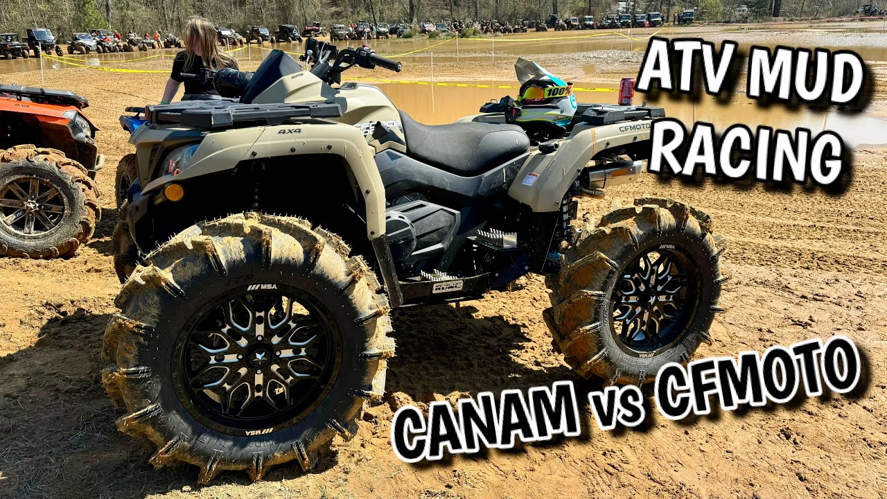 Соревнование CFMOTO CFORCE против Canam Outlander против Built Brute Force Mud Race