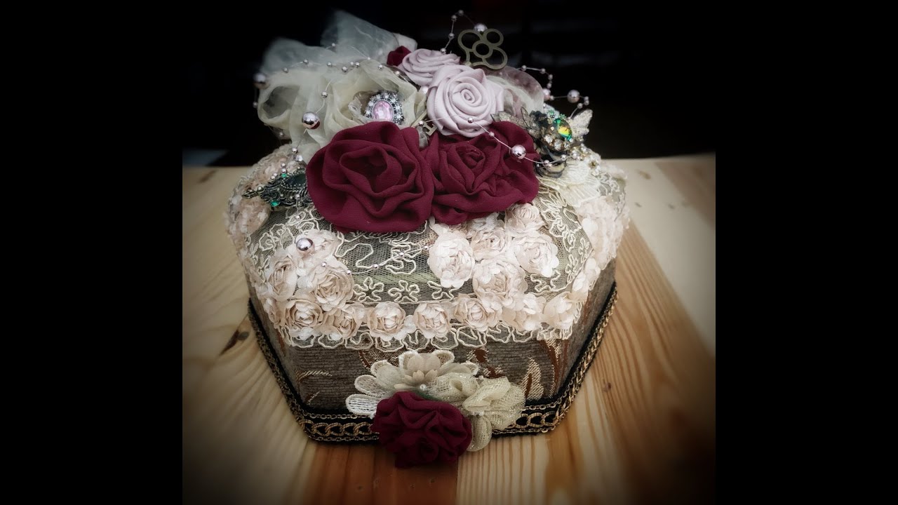 Vintage Fabric Altered Box By: Refunction Crafts