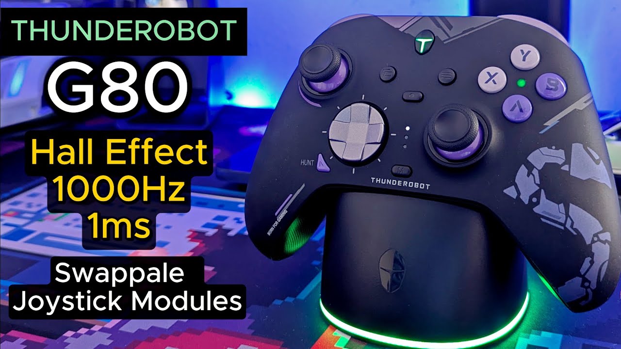 Обзор самого бюджетного игрового контроллера Thunderobot G80 | Сменные джойстики | Эффект Холла