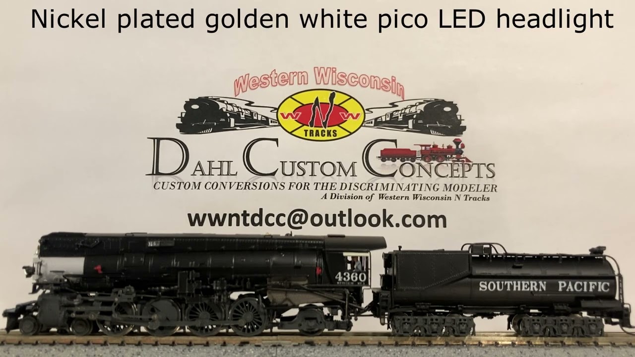 Nscale Key Imports brass 4-8-2 MT-4 SP #4360, Master Class Conversion with 