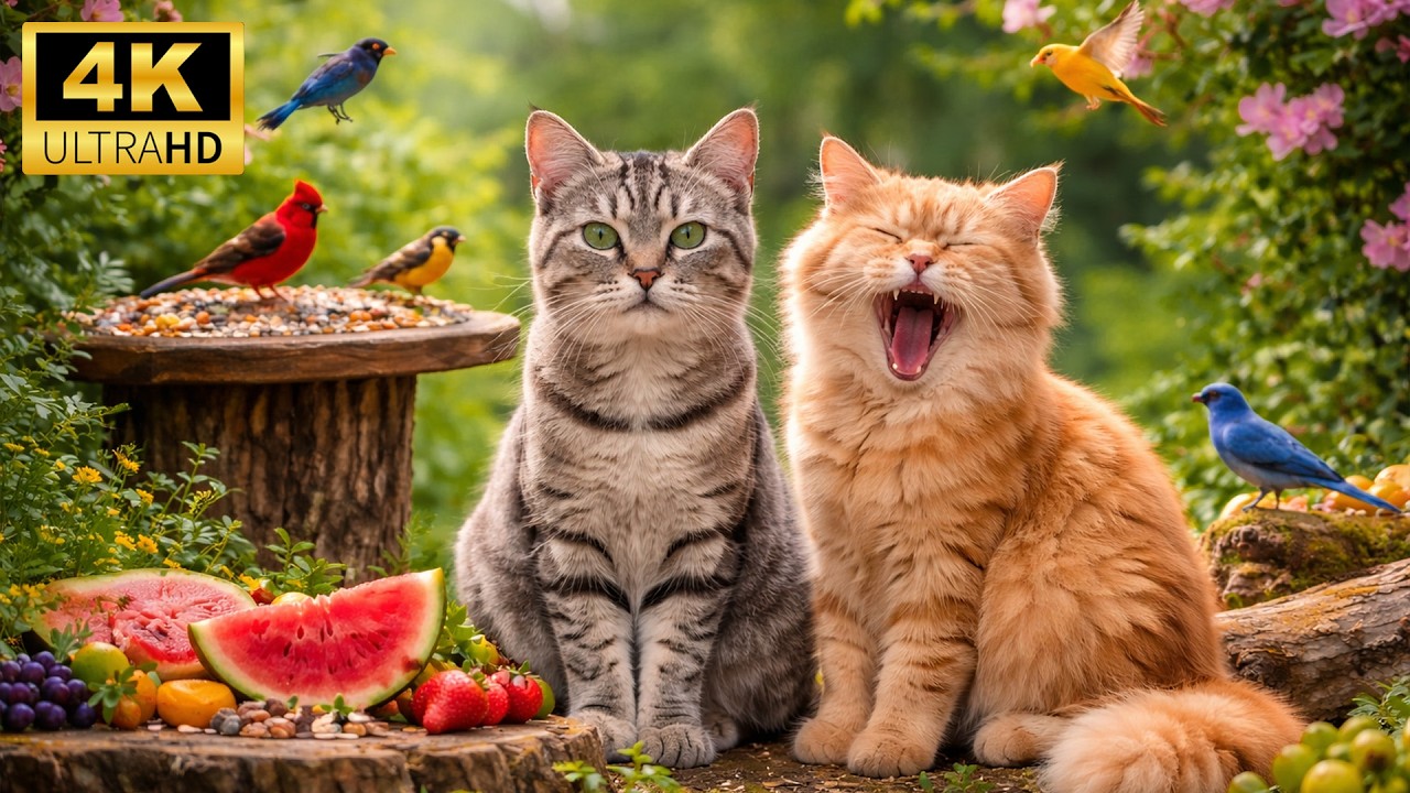 TV for Pets 🐾 Birds & Nature That Help Cats and Dogs Relax | 4K