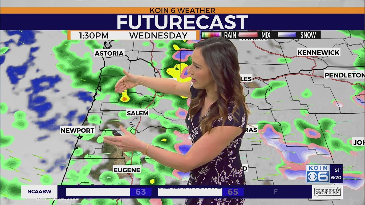 Wed. Morning Wx Update: Scattered showers & isolated t-storms possible Wednesday
