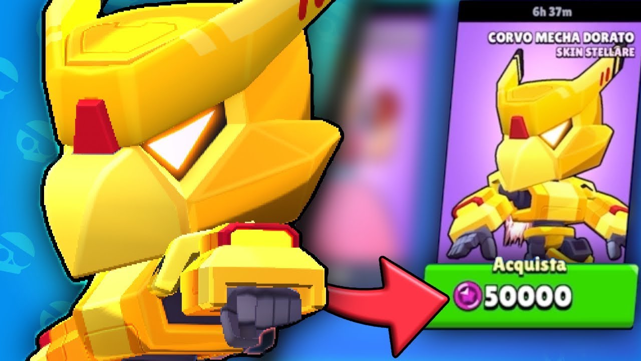 🐦 SHOPPO CROW MECHA GOLD !!! La mia PRIMA skin GOLD !!! #🐷 | Brawl Stars |
