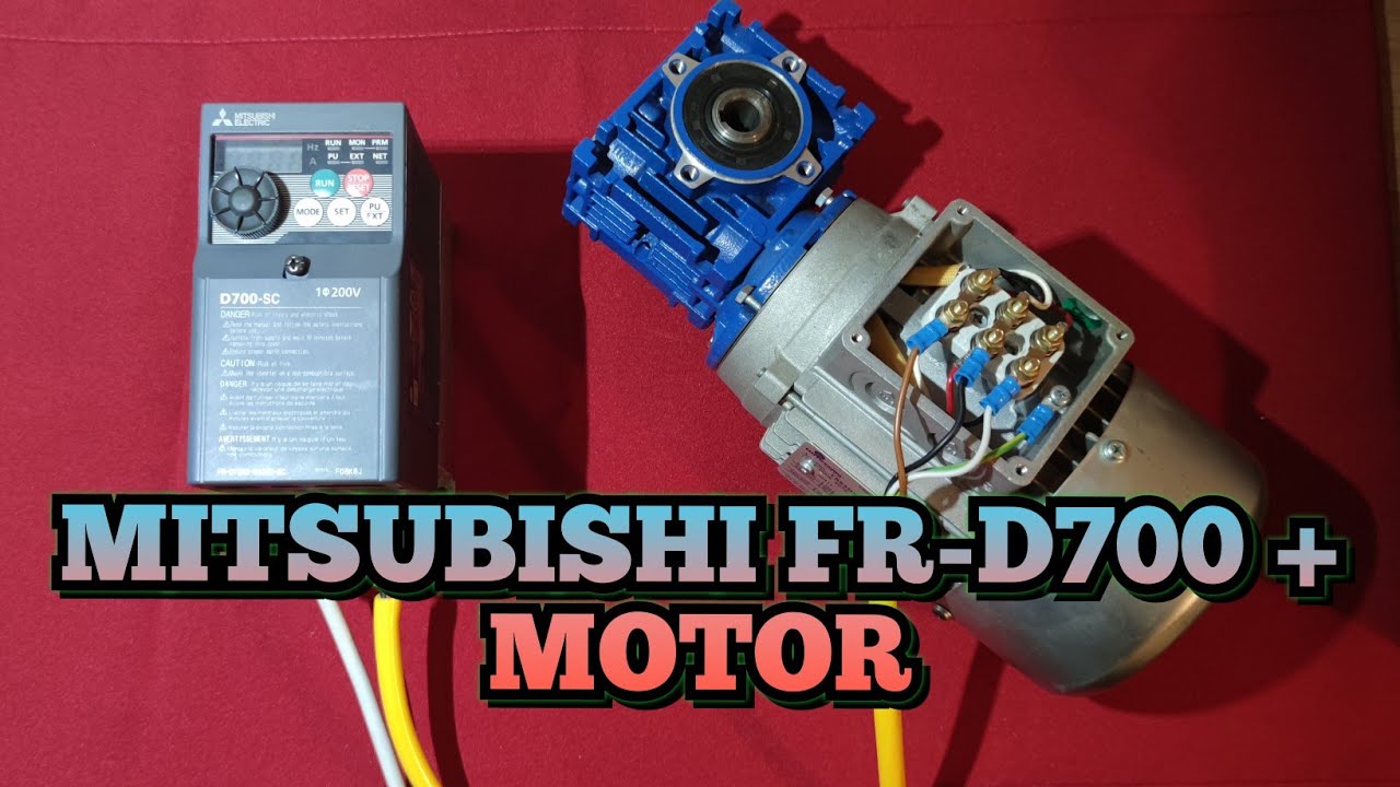 Mitsubishi FR-D700 + Motor 🛠️ Podłączenie Falownika Mitsubishi FR-D700 + Silnik