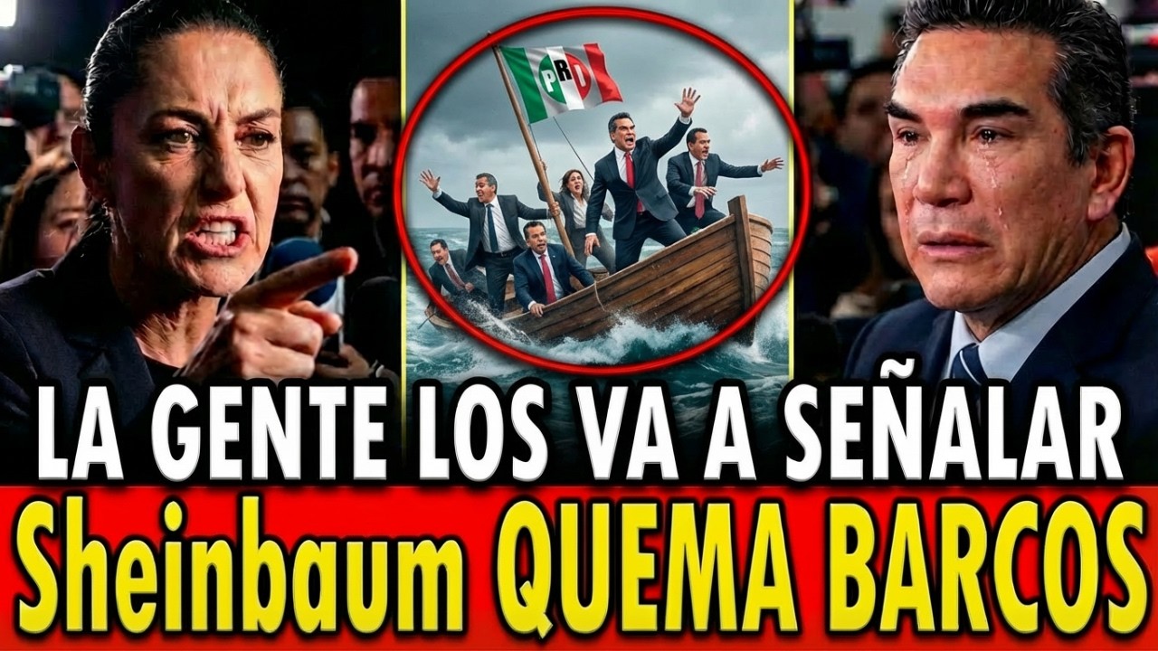 🚨Sheinbaum QUEMA BARCOS con Verde y PT: 