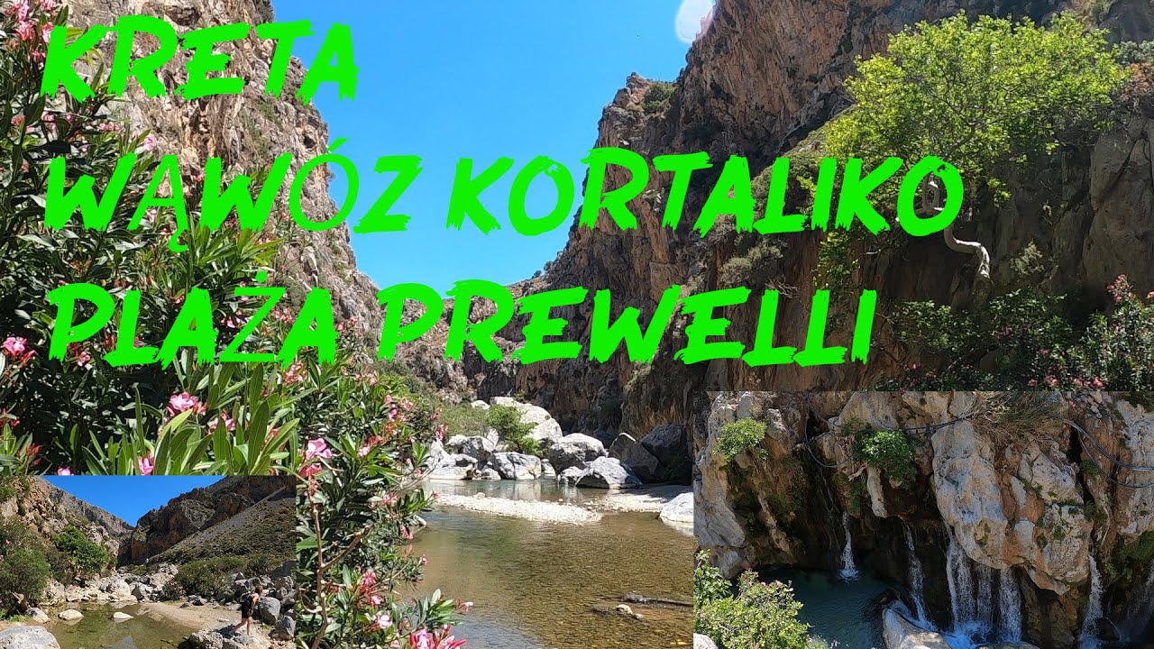 Kreta Wąwóz Kortaliko Plaża Prewelli