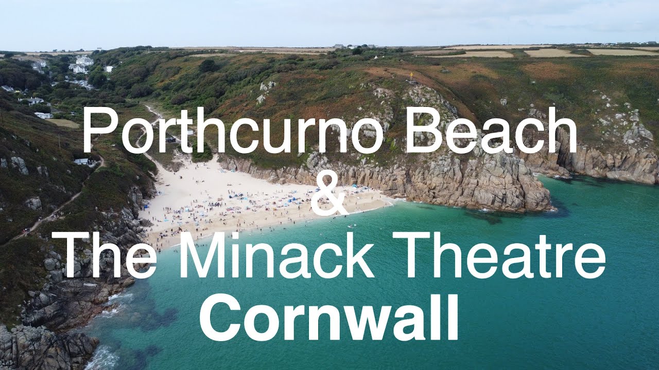 Porthcurno Beach | The Minack Theatre | Cornwall | 4K | England | UK | August 2025 | DJI 