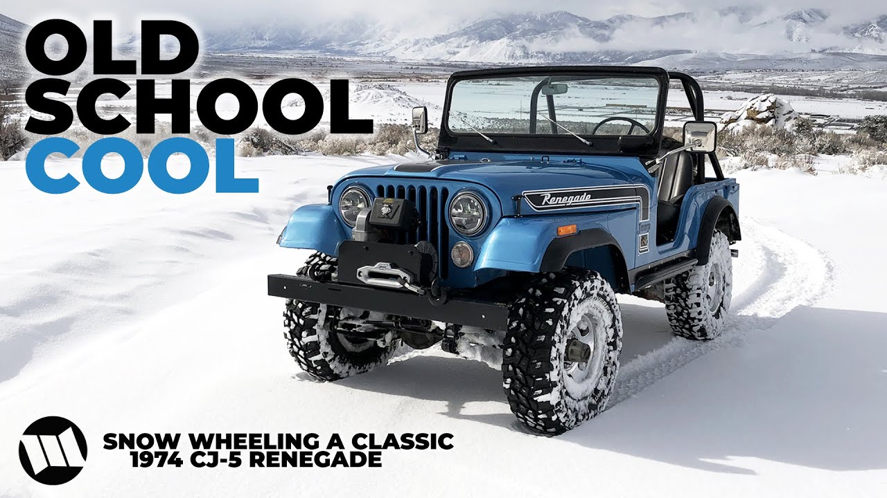 1974 Jeep CJ-5 Renegade SNOW WHEELING in the Winter Doorless and Topless : CALAMITY JANE