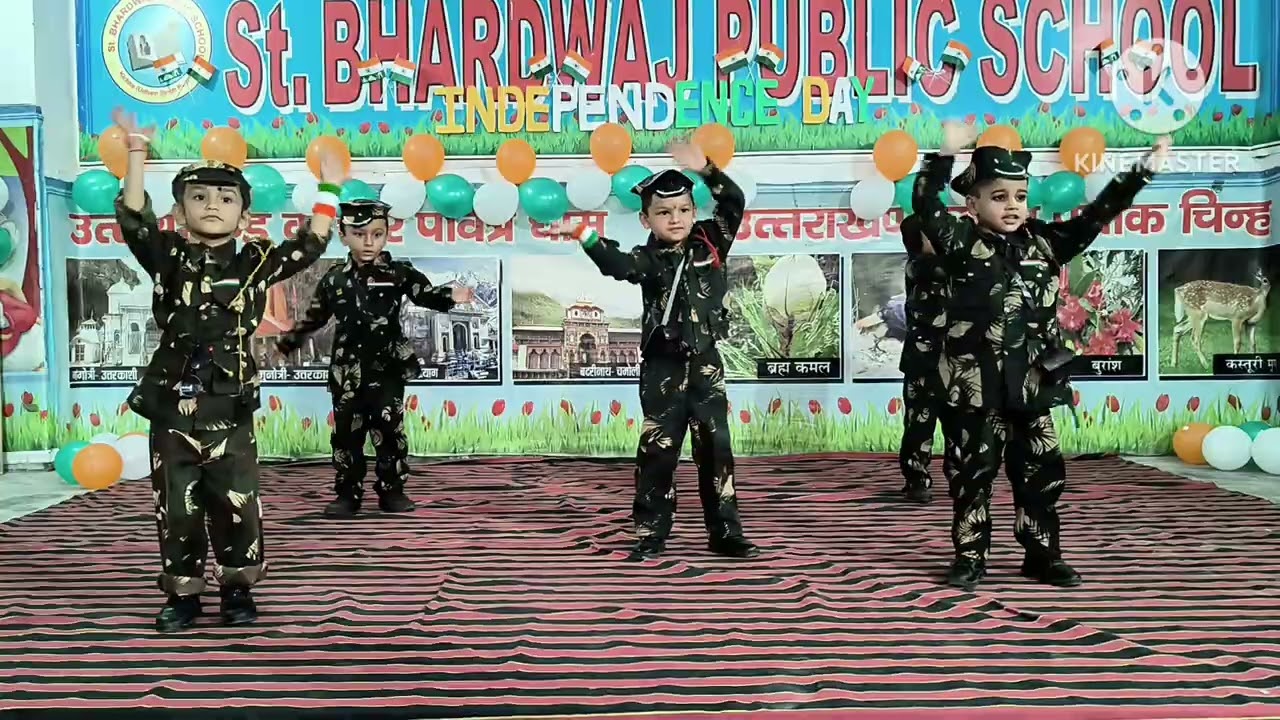 Sandeshe aate hai dance by Children's ||St. Bhardwaj Public School,Kichha