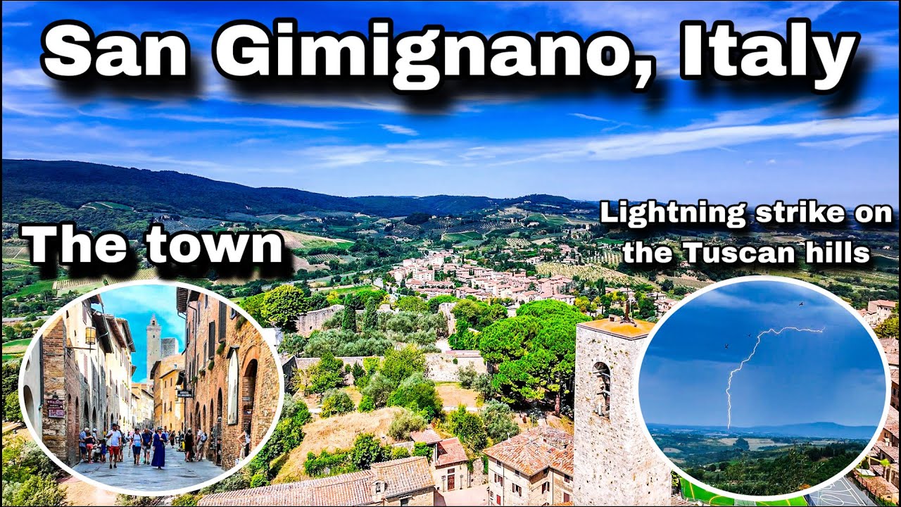 San Gimignano Walking Tour | Medieval Towers, Tuscan Views & Lightning!