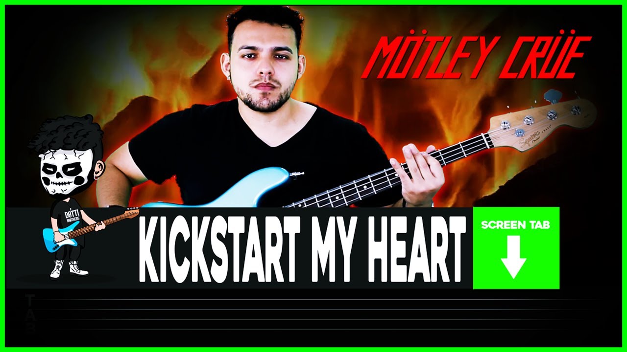【MÖTLEY CRÜE】[ Kickstart My Heart ] cover Dotti Brothers | LESSON | BASS TAB