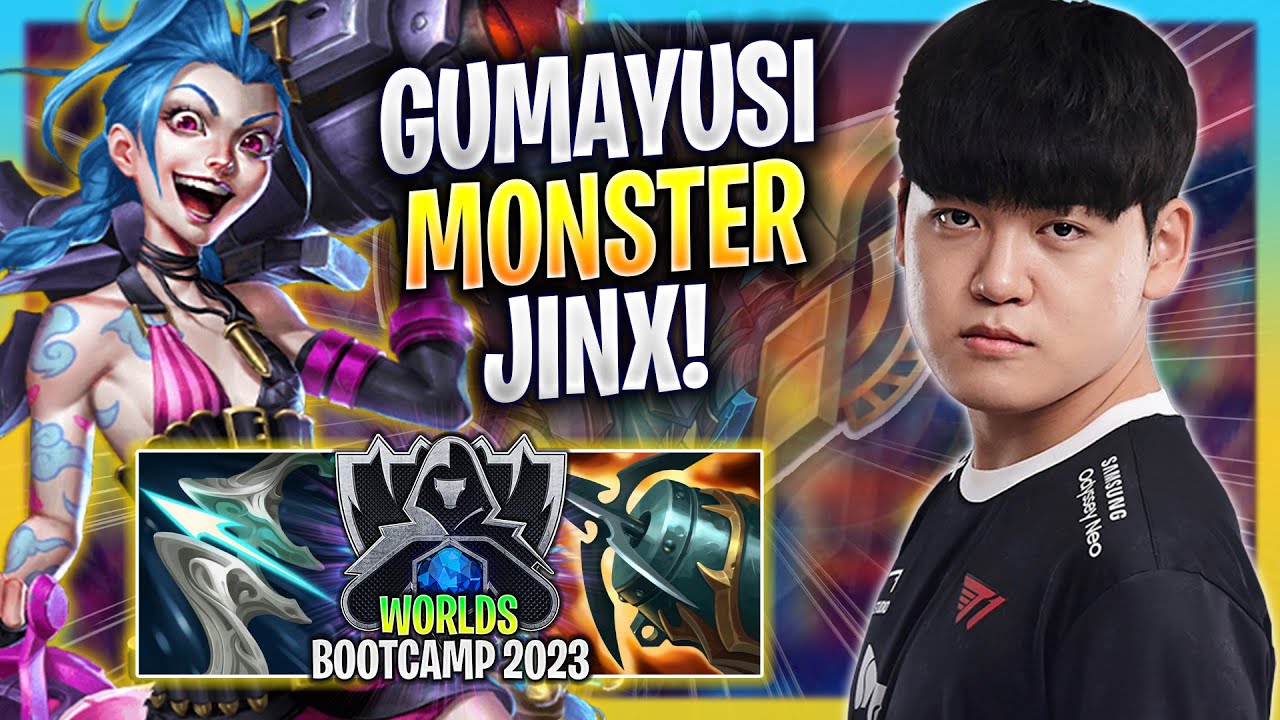 GUMAYUSI IS A MONSTER WITH JINX! - T1 Gumayusi Plays Jinx ADC vs Xayah! | Bootcamp 2023