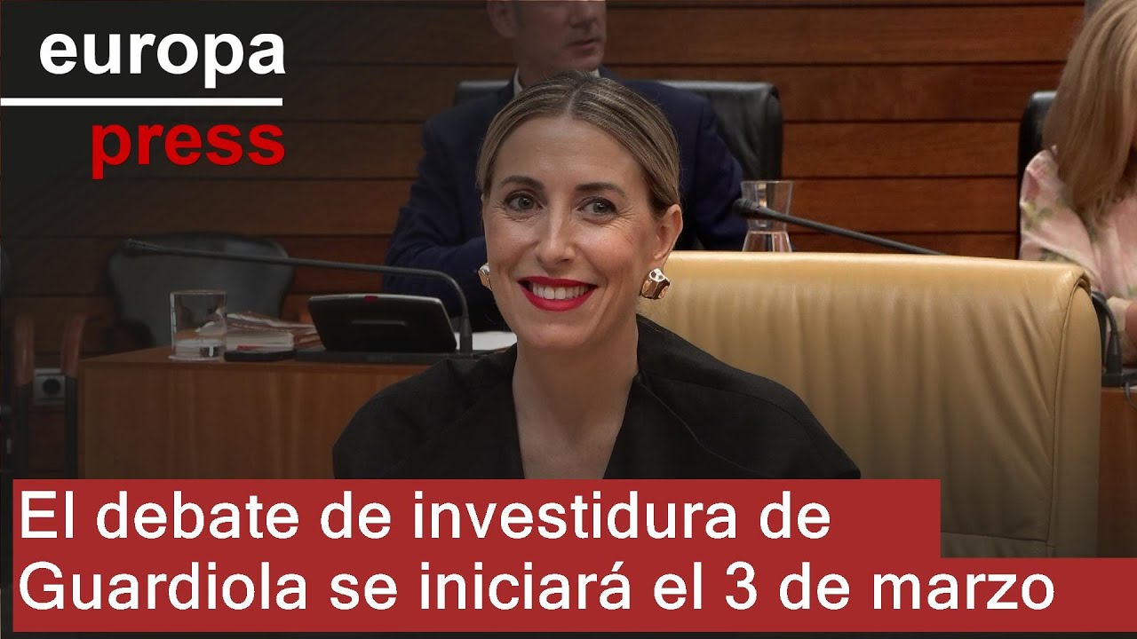 El debate de investidura de María Guardiola como presidenta de Junta se iniciará el 3 de marzo
