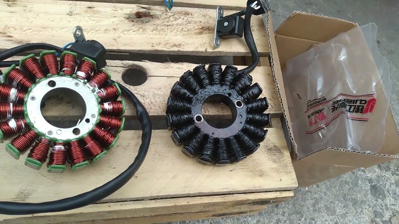 Benelli TNT 25 descarga la bateria y se apaga. Solucion, cambio del estator