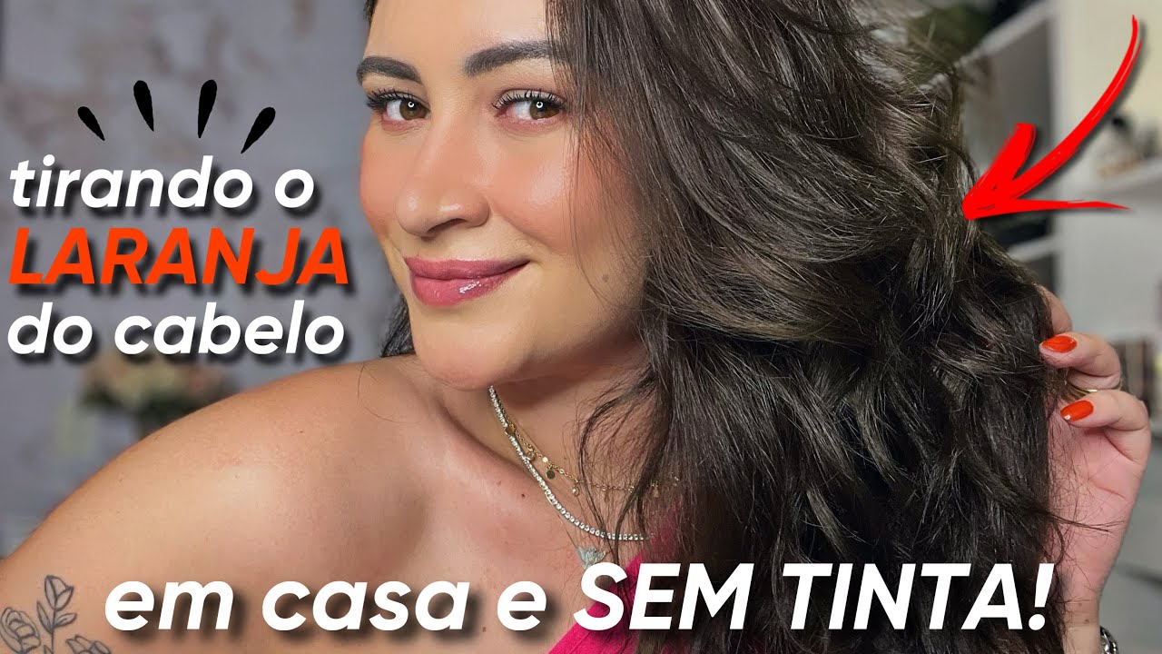 Como TIRAR o AVERMELHADO/ALARANJADO do CABELO em CASA e SEM TINTA 😱 Neutralizando tons Avermelhados