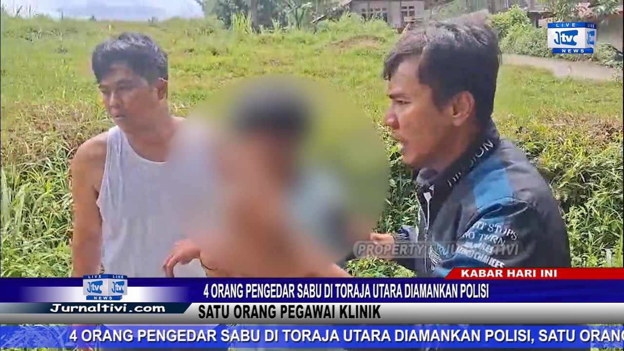 4 ORANG PENGEDAR SABU DI TORAJA UTARA DIAMANKAN POLISI, SATU ORANG PEGAWAI KLINIK