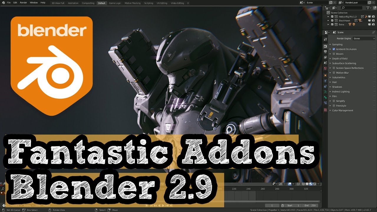 12 Blender Addons for Hard Surface Modeling