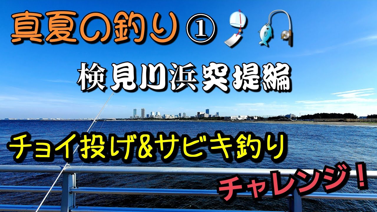 【検見川浜突堤編】真夏の釣り企画第１弾！チョイ投げ&サビキ釣りチャレンジ！[#検見川浜突堤]〈2022年7月25日の釣行〉