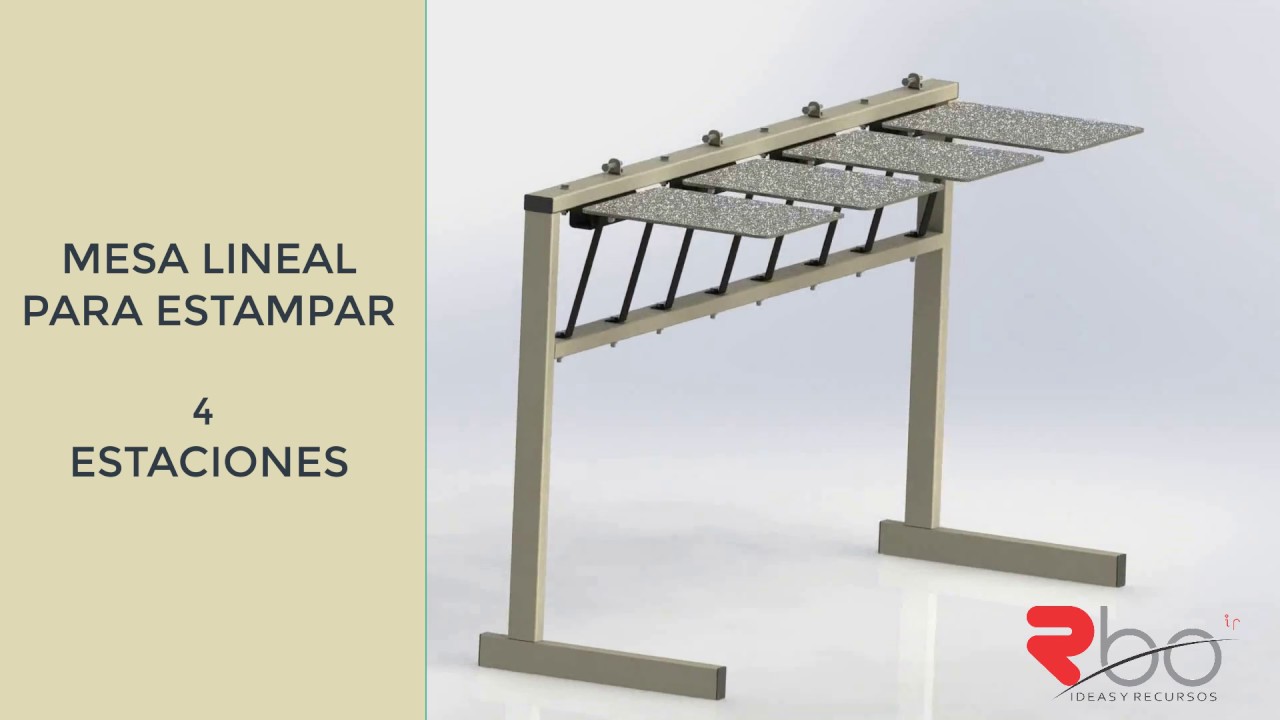 Planos para construir Mesa Lineal de Serigrafia
