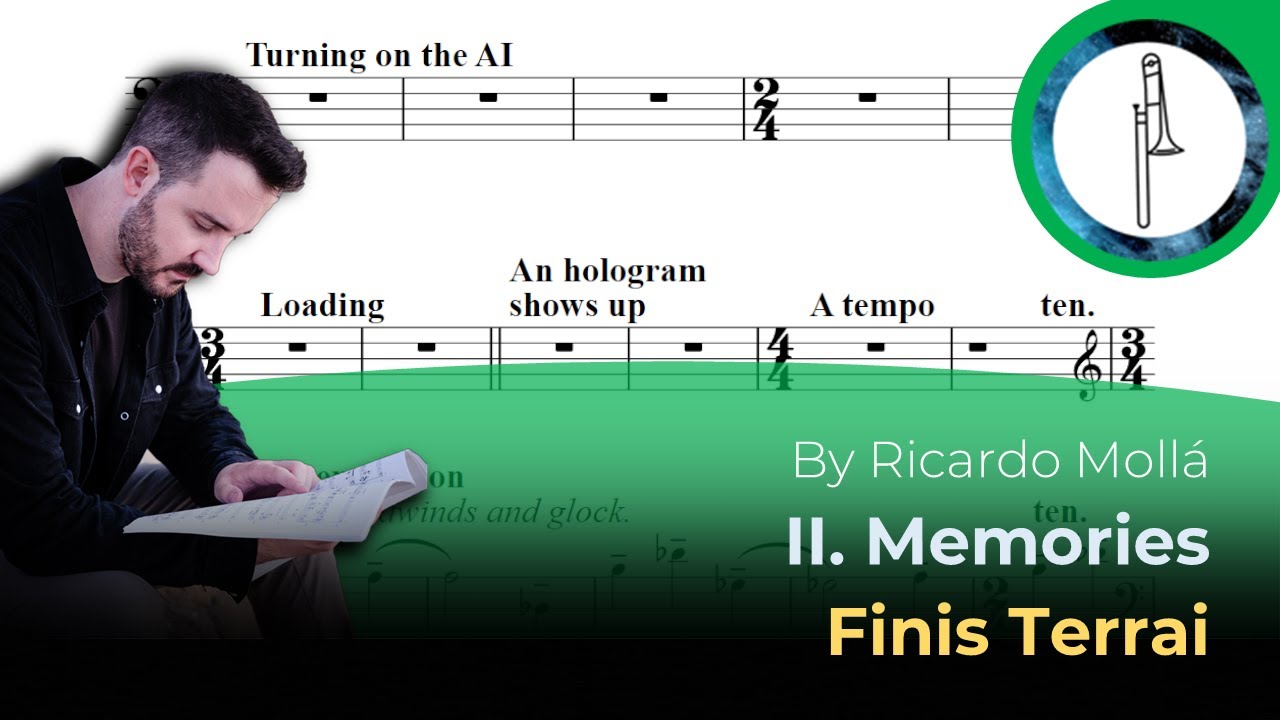 Trombone Play-Along: Finis Terrai, II. Memories by Ricardo Mollá