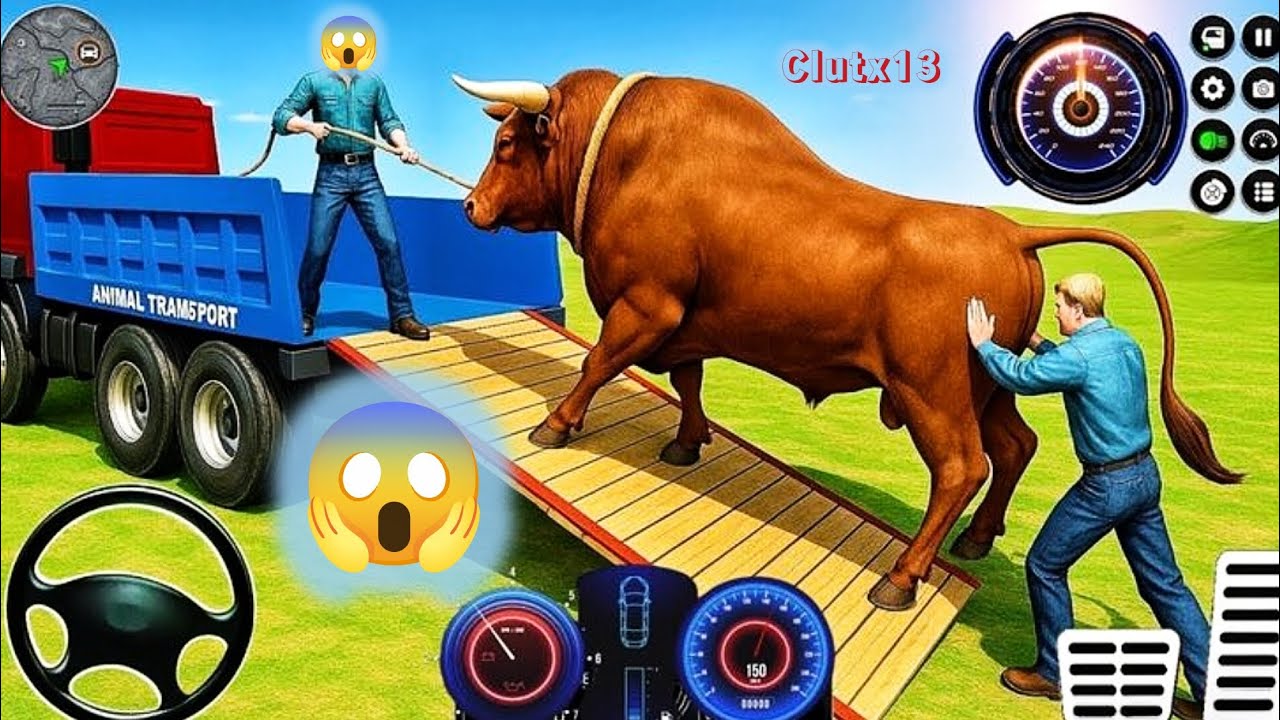 "🐂➡️🚚 Bull Loading in Farm Animal Cargo Truck 3D 😳🔥 | Impossible Moment!"