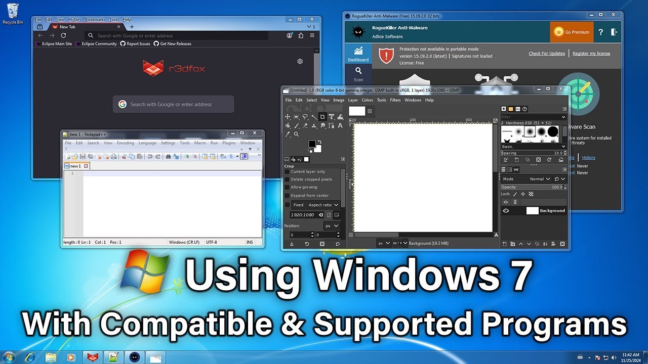 Using Windows 7 in 2025 with Compatible & Supported Programs