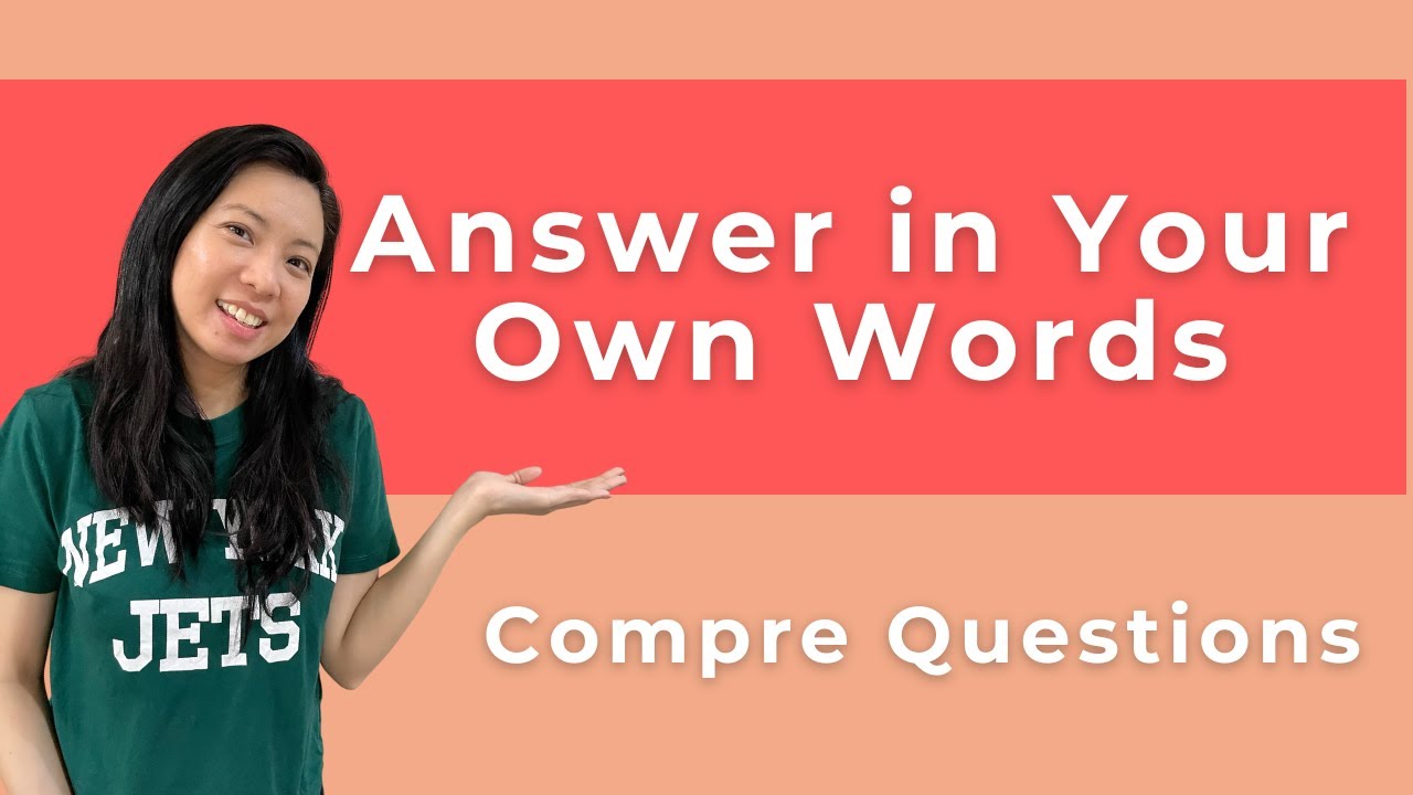 Surefire Method to Answer 'In Your Own Words' Comprehension Questions | With O Level Exam Examples