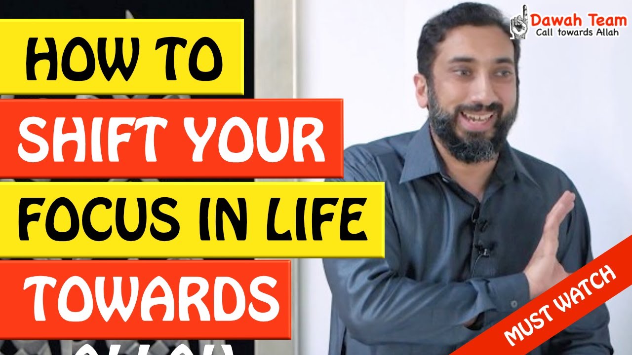 🚨HOW TO SHIFT YOUR FOCUS IN LIFE TOWARDS ALLAH ?🤔 ᴴᴰ - Mufti Menk