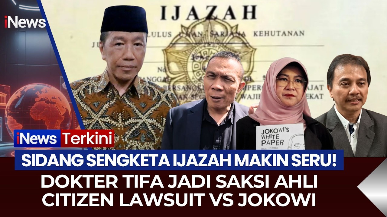 🔴LIVE DOKTER TIFA JADI SAKSI AHLI SIDANG SENGKETA IJAZAH JOKOWI VS CITIZEN LAWSUIT DI PN SOLO (24/2)
