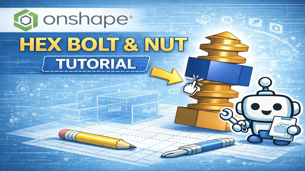 Onshape Tutorial - Nut and Bolt