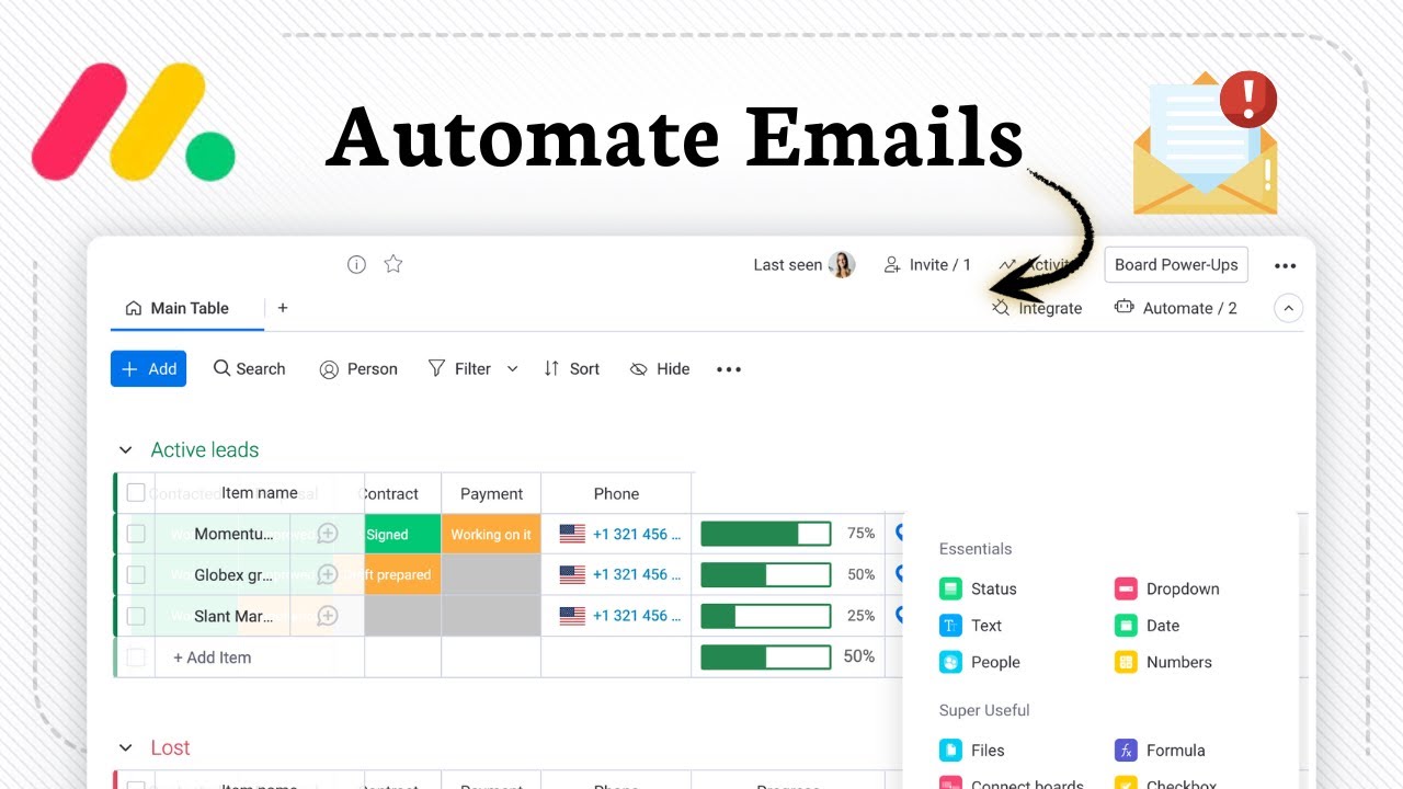 How to Automate Emails In Monday.com (No Coding Needed)
