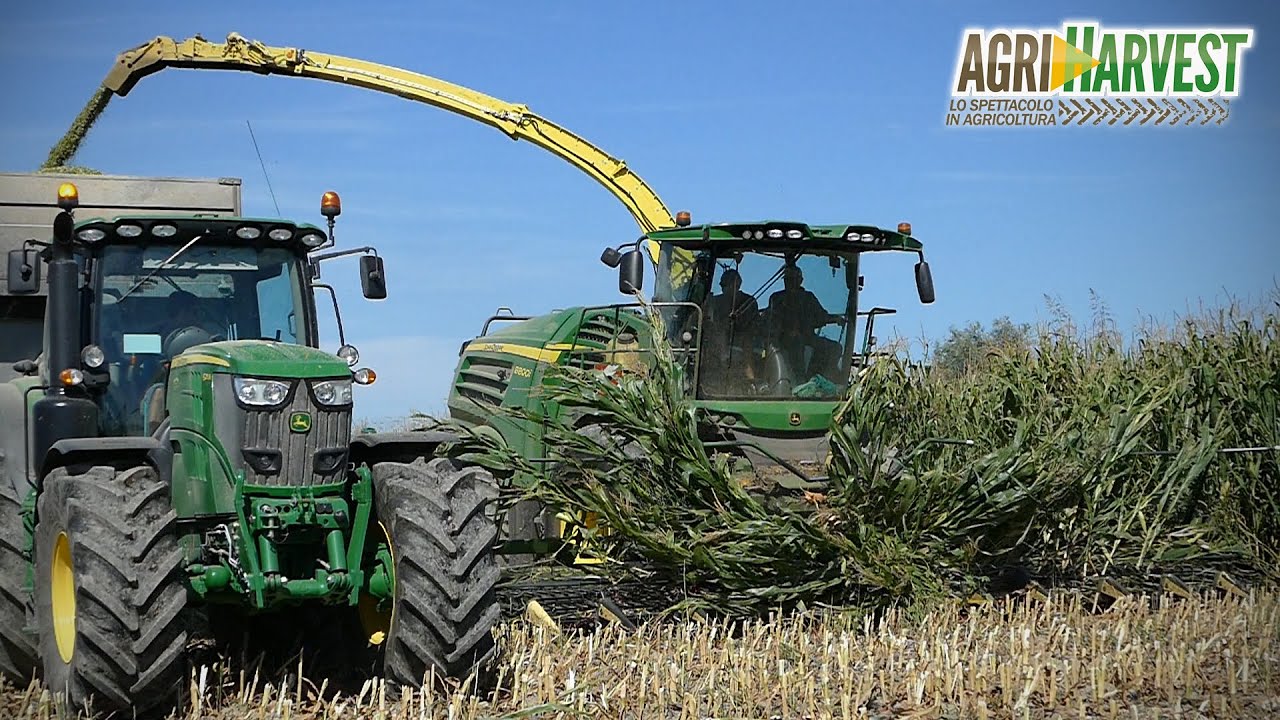 JOHN DEERE 8800i + 12 Rows Krone EasyCollect | Corn silage 2016 | 4K