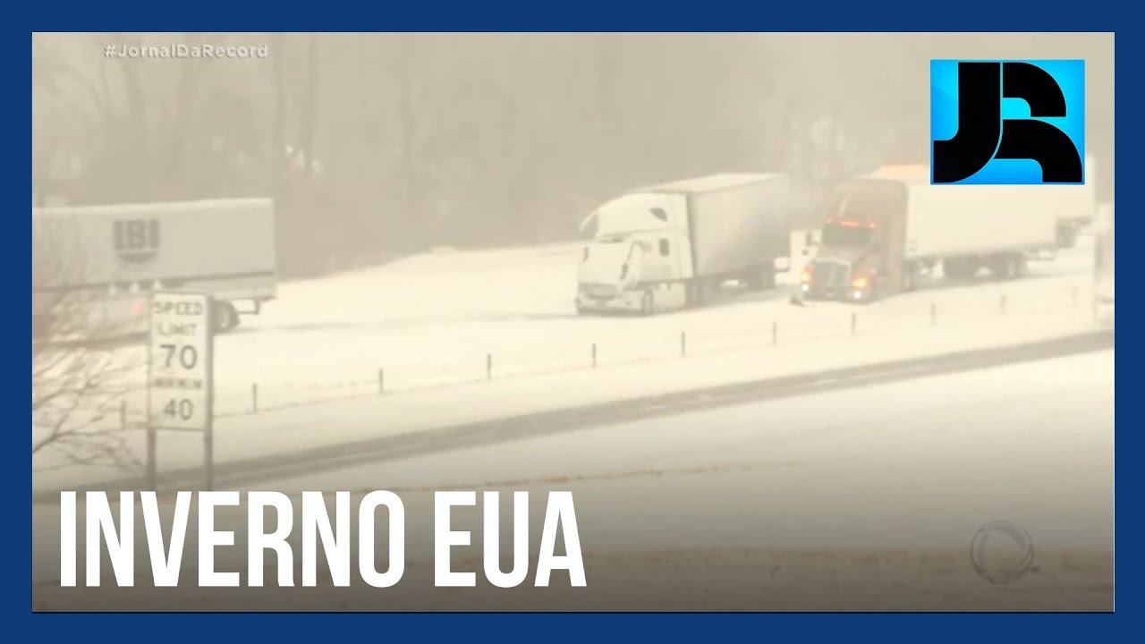 Tempestade de neve deixa 100 milh&otilde;es de pessoas em estado de aten&ccedil;&atilde;o nos EUA