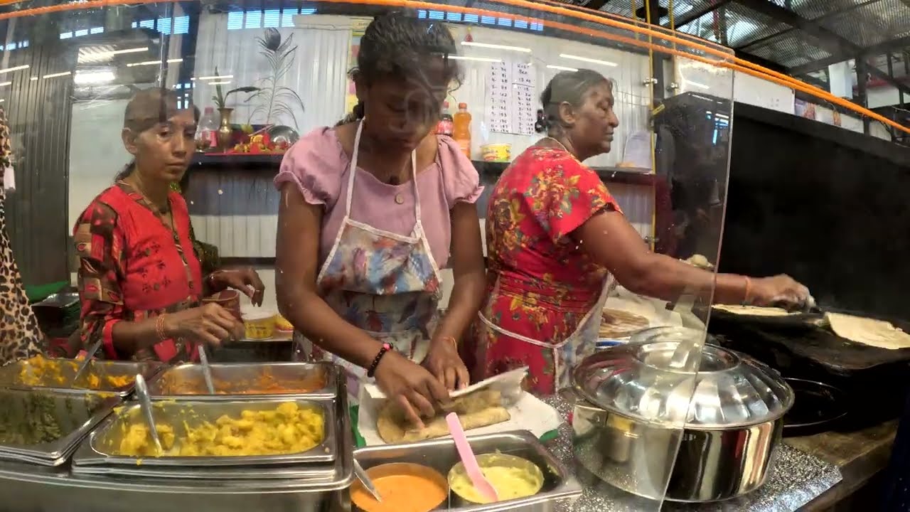 Best Farata (roti) in Port Louis! (Maybe in Mauritius!) Lovely surprise in Victoria Terminal.