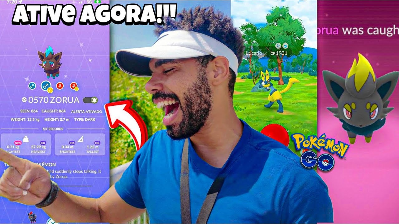 O HACK DA NIANTIC!! ATIVE A CONFIGURAÇÃO DO ZORUA *SHINY* ANTES DE CAÇA-LO... 😨 #pokemongo
