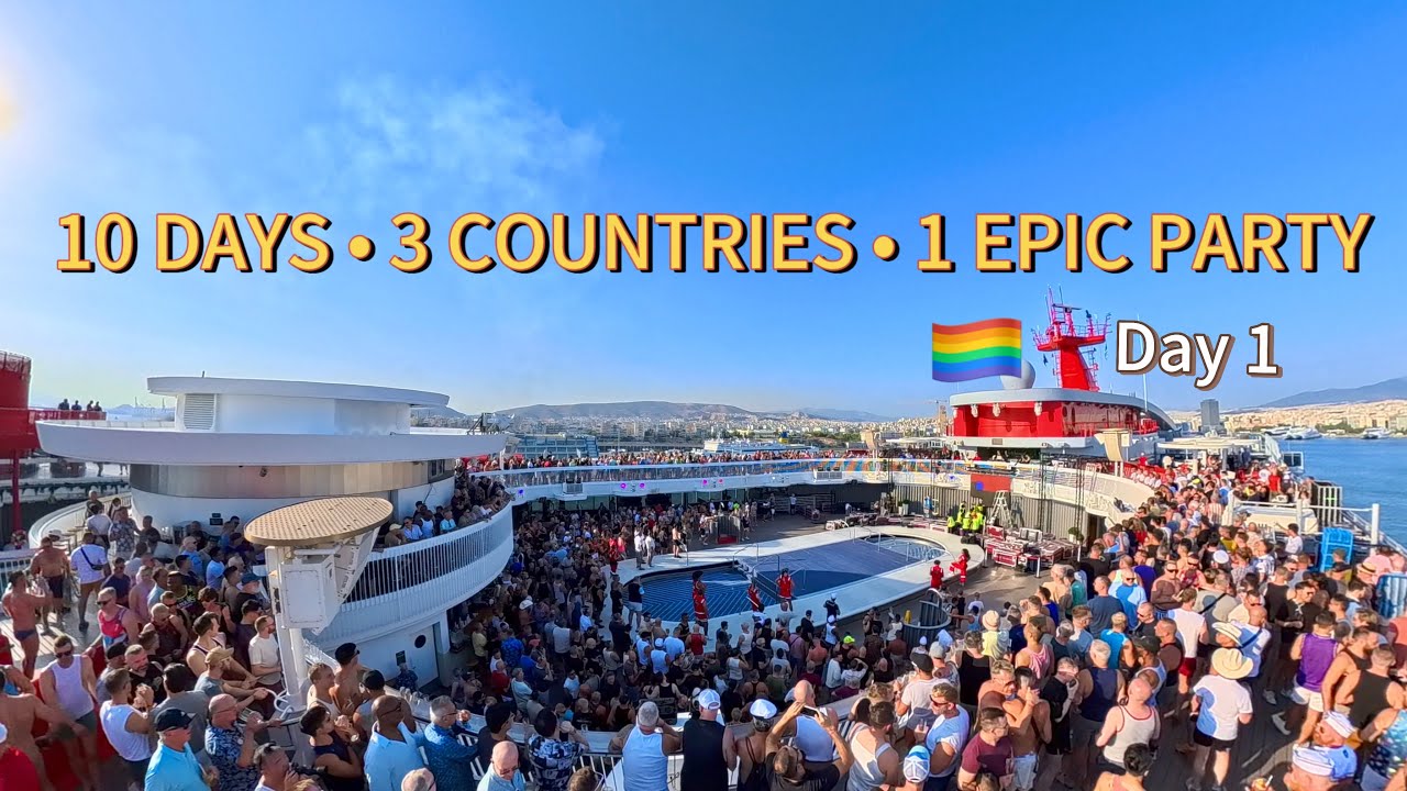 Atlantis Gay Cruise 2025 | Day 1 Aboard Virgin Resilient Lady (Greek Isles Adventure!)