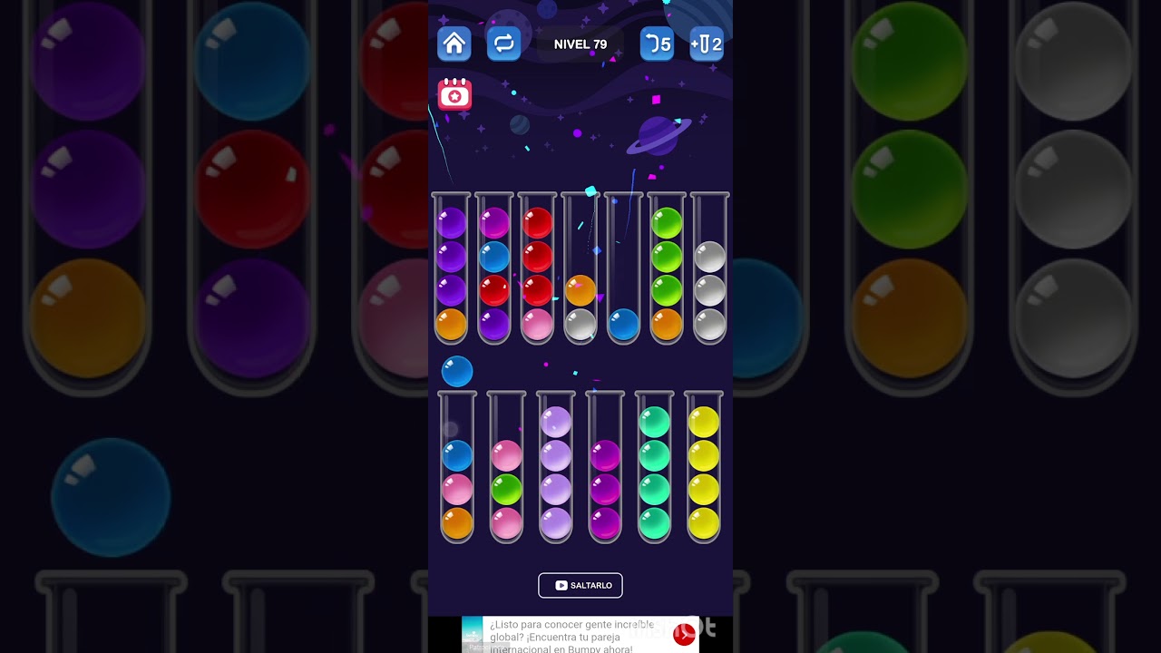 Ball Sort Puzzle - Level 79 #Gameplay #BallSortPuzzle #Puzzle #Logic