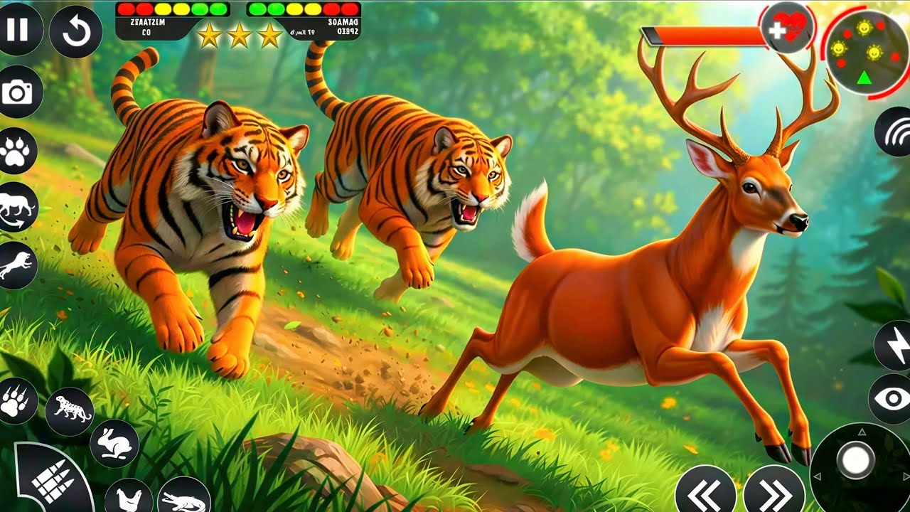 Tiger Game Life Simulator: Ранний доступ. Охота на тигров. Игра для Android.