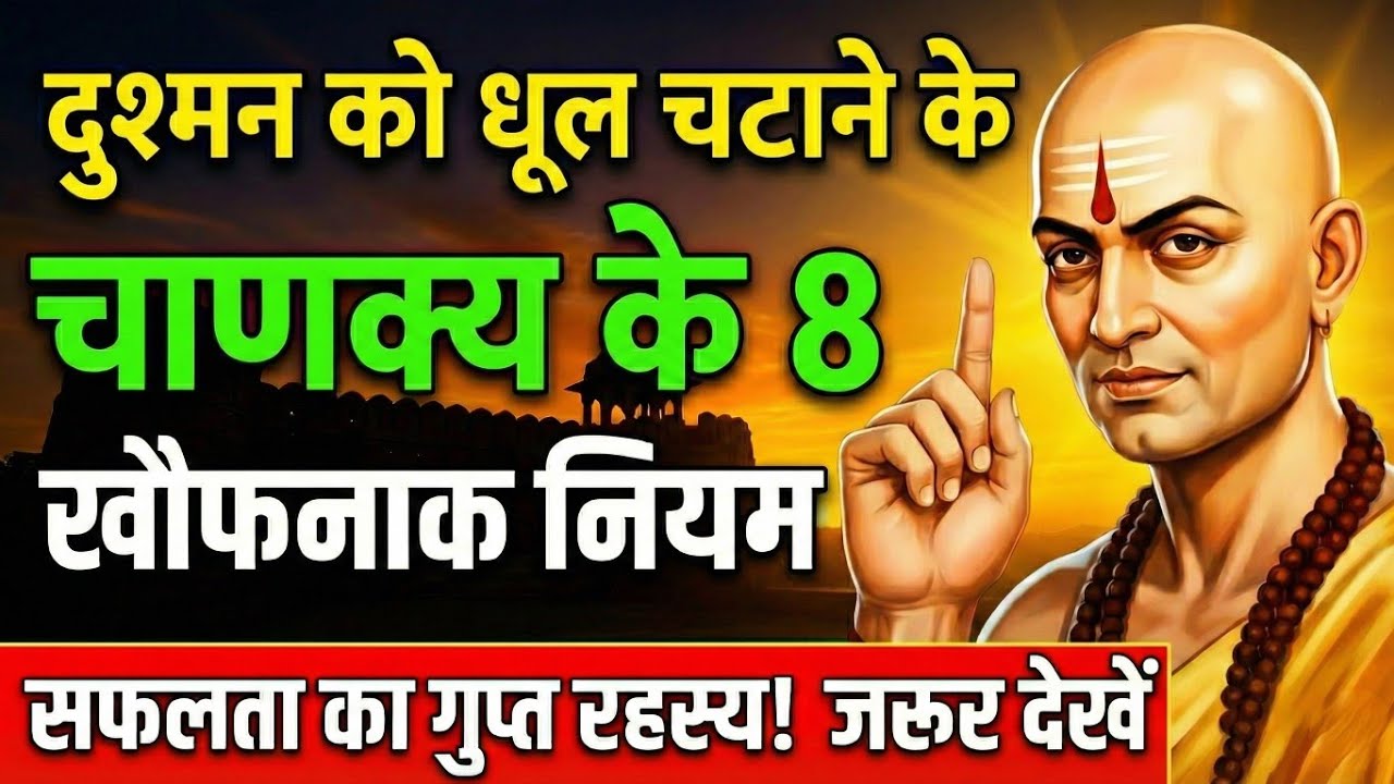 जो दुश्मन तुन्हें तंग करे उसका खेल अब खत्म । चाणक्य की 8 गुप्त चाले Powerful niti on chanakya part 3