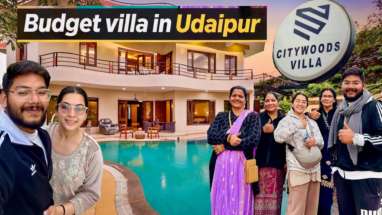 Udaipur ke best VILLA me stay kiya 😍 CityWoods Villa Air bnb | Alka Suyash Aswal