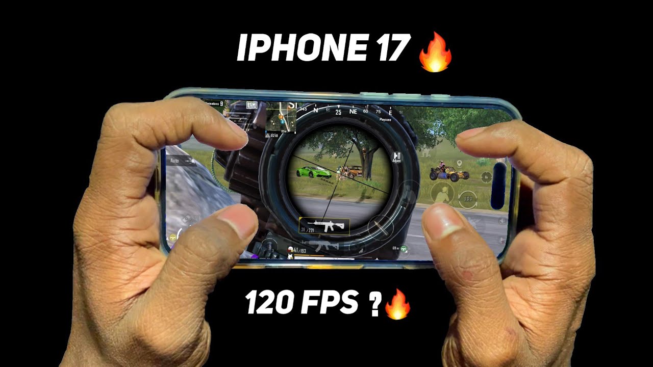 Only 120 fps Handcam Gameplay|🔥|| IPhone 17 ||| #iphone 17 #bgmi #pubg #trained handcam 