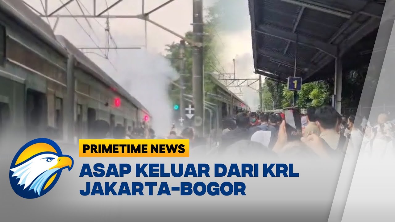 KRL Jakarta-Bogor Keluarkan Asap, Penumpang Panik - [Primetime News]