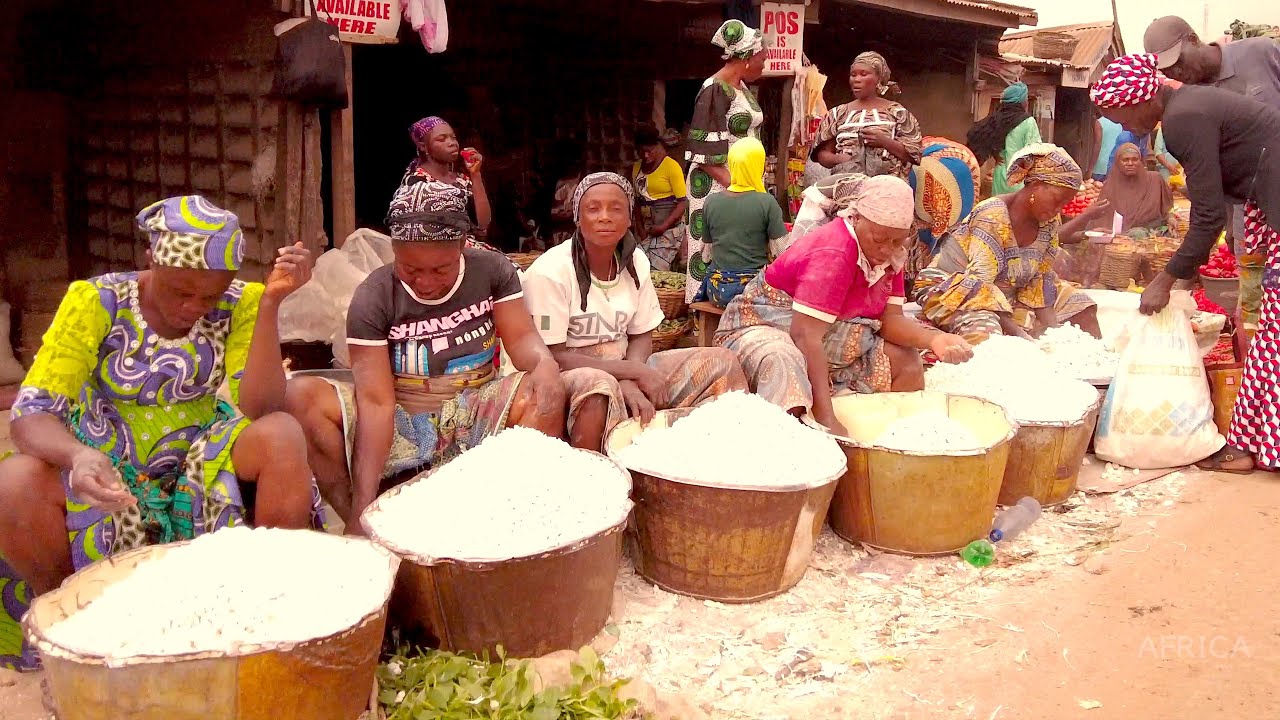 Oja-Oba Main Market in African Biggest City of Ibadan Nigeria