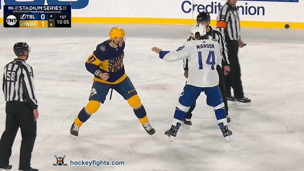 Patrick Maroon vs Michael McCarron Feb 26, 2022