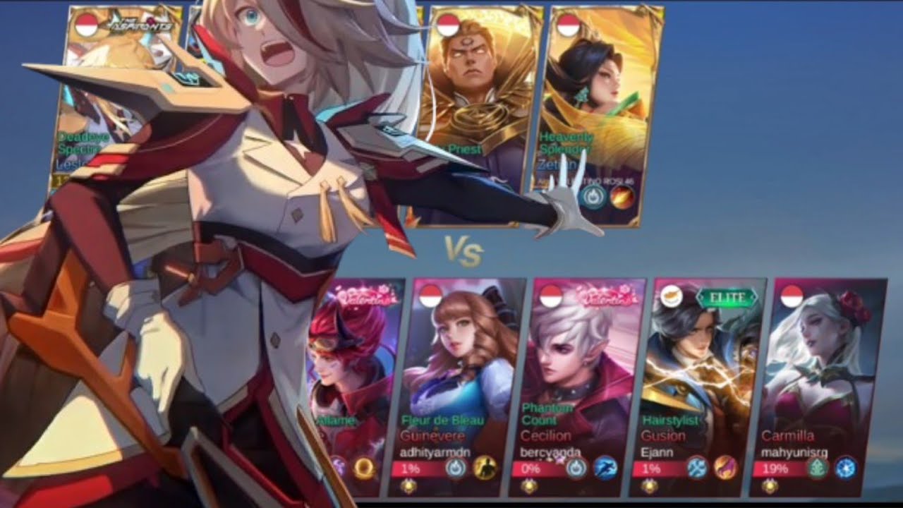 LESLEY PEJUANG SOLO RANK KENA TROLL TIM PICK EXP ZETIAN | MLBB | SOLO RANKED