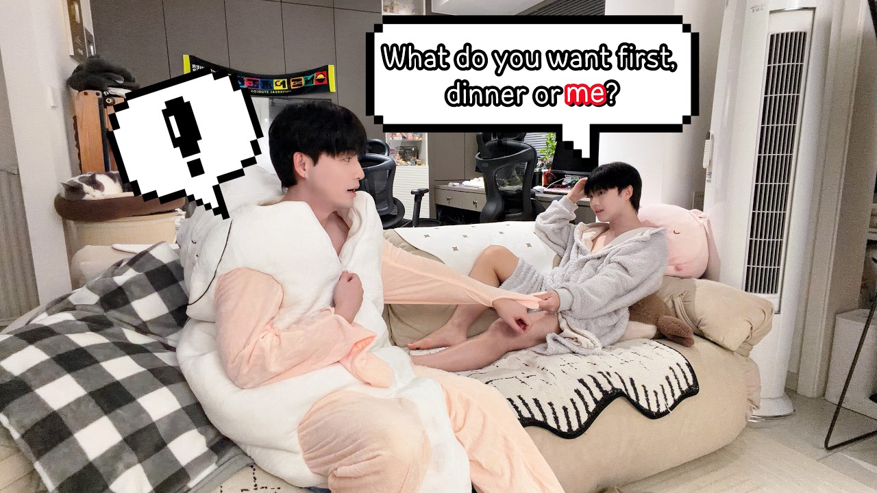 What Do You Want First, Dinner or Me?  | Speaking English Challenge [Gay Couple Lucas&Kibo BL]